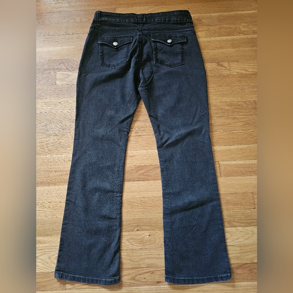 Lee Platinum Label Barely Bootcut Midrise Black Jeans Women's Size 10 Short - Picture 2 of 16